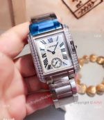 New Fake Cartier Tank Anglaise Stainless Steel 30mm Watch